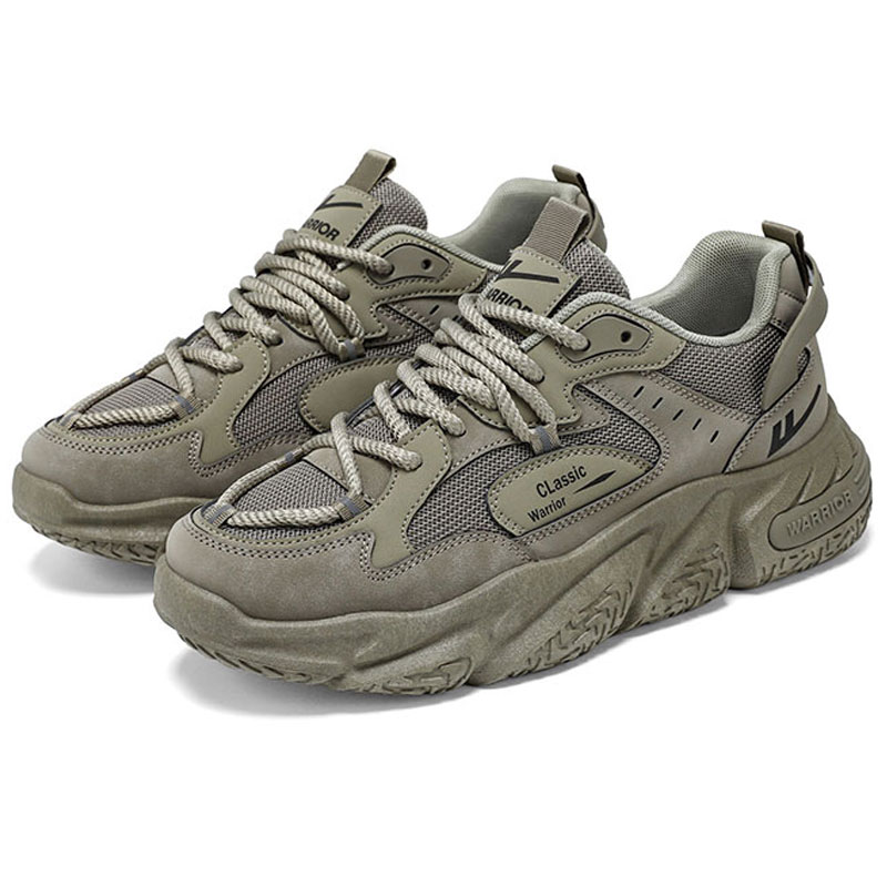 

WARRIOR Устойчивые к истиранию утепленные низкие массивные кроссовки на платформе унисекс Dragon Well Green, цвет Dragon Well Green