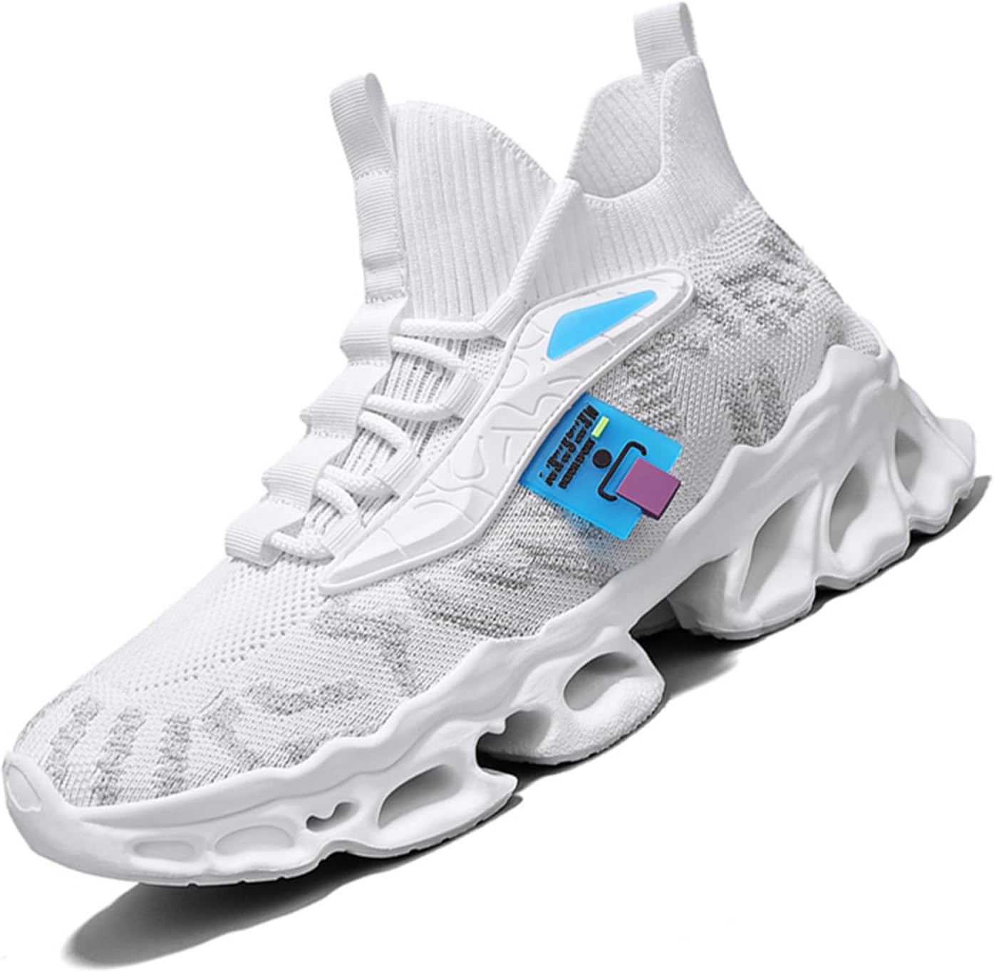 

Мужские модные кроссовки, повседневная обувь для ходьбы, легкие беговые кроссовки с амортизацией, спортивные кроссовки Spwagym, белый