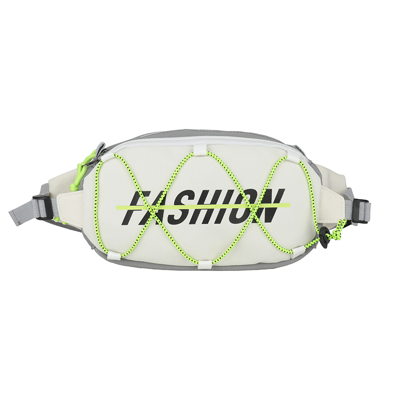 

BALANG Оксфордская поясная сумка через плечо рюкзак унисекс черно-белая оранжево-белая серая, White & Gray