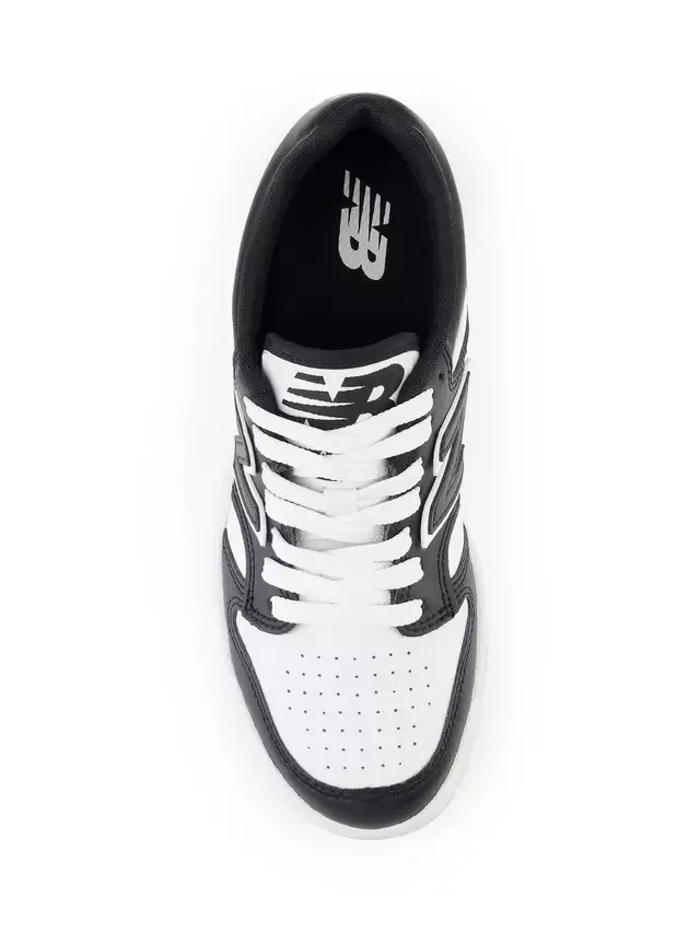 Детские кроссовки на шнуровке 480, черно-белые New Balance — фото 3