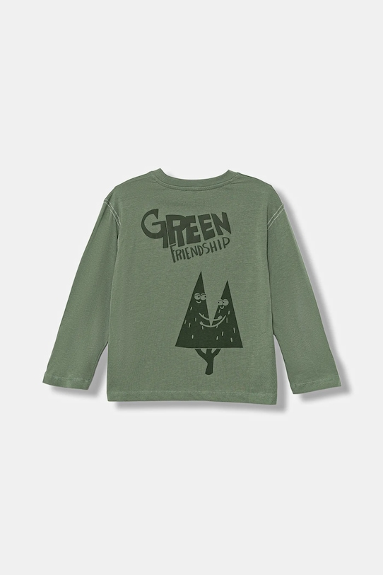 

Детская хлопковая водолазка United Colors Of Benetton, зеленый