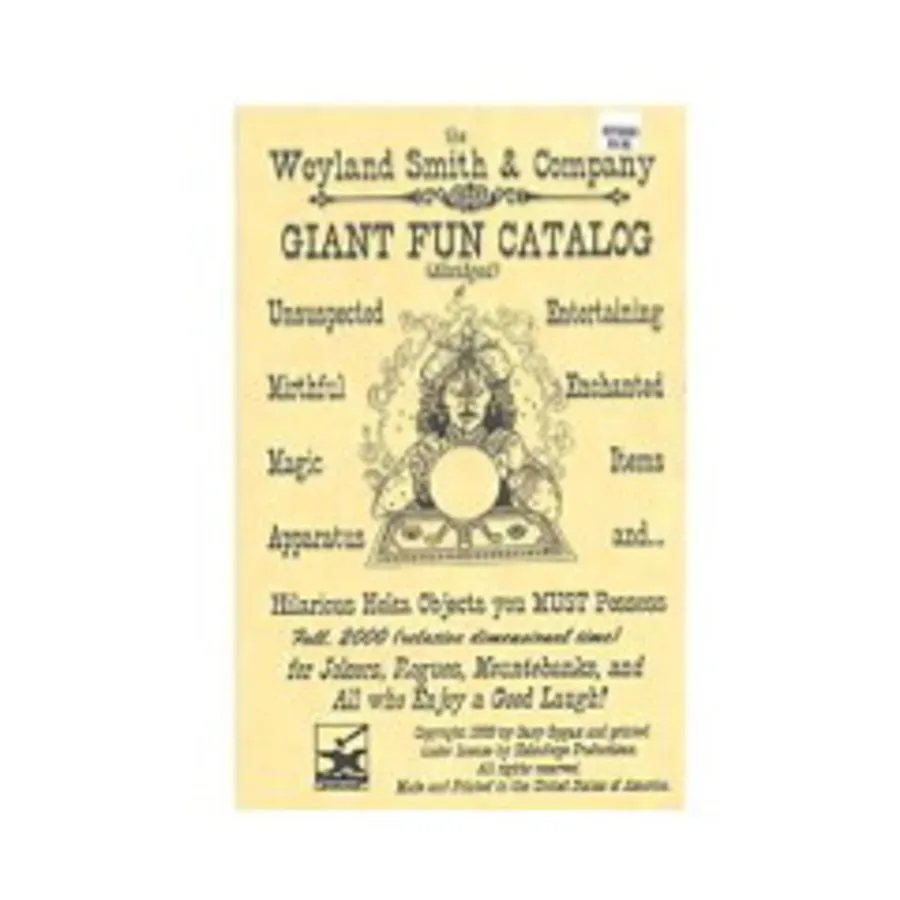 

Weyland Smith & Company Giant Fun Catalog, Gary Gygax's Lejendary Adventures, мягкая обложка