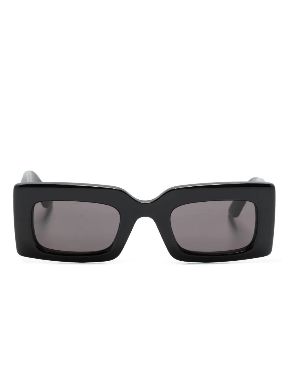 

Солнцезащитные очки в прямоугольной оправе с логотипом Alexander McQueen Eyewear, черный