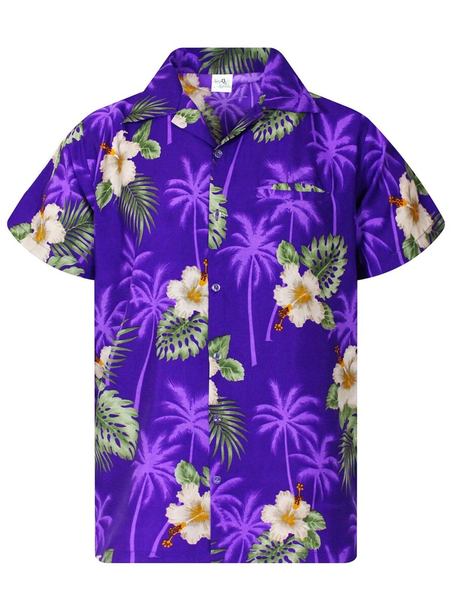 

Рубашка King Kameha Small Flower, фиолетовый