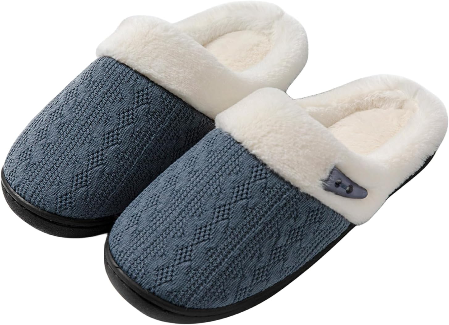 

Домашние тапочки для женщин и мужчин, удобные тапочки с эффектом памяти, мягкие теплые пушистые тапочки, легкие противоскользящие удобные туфли, унисекс, тапочки на легкой подошве, зимняя обувь Rianclud, темно-серый