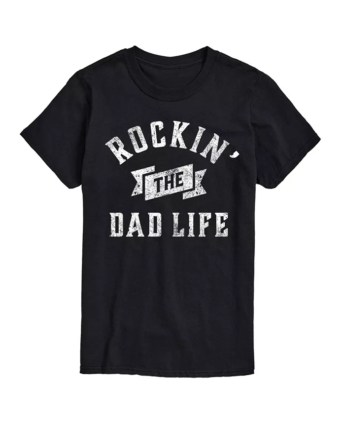 

Футболка мужская с коротким рукавом Hybrid Apparel Dad Life AIRWAVES, черный