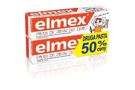 

Элмекс, зубная паста для детей 0-6 лет, 2х50 мл, Elmex