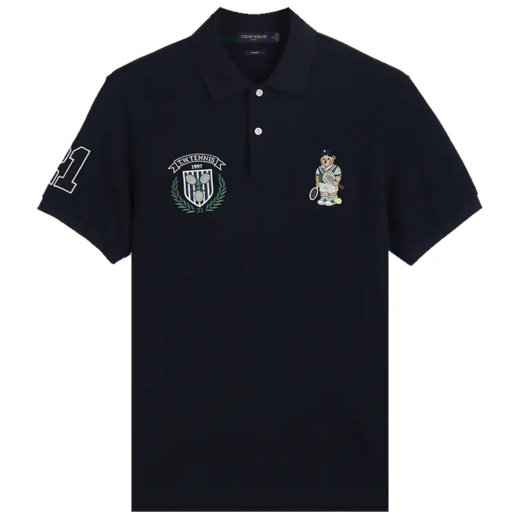 

Teenie Weenie Men Мужская рубашка-поло унисекс Teenie Weenie, Темно-синий