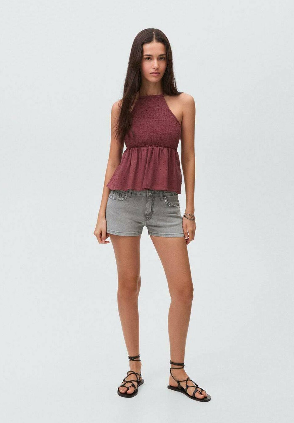 

Джинсовые шорты KID MINI Mango Kids, цвет Denim Grey