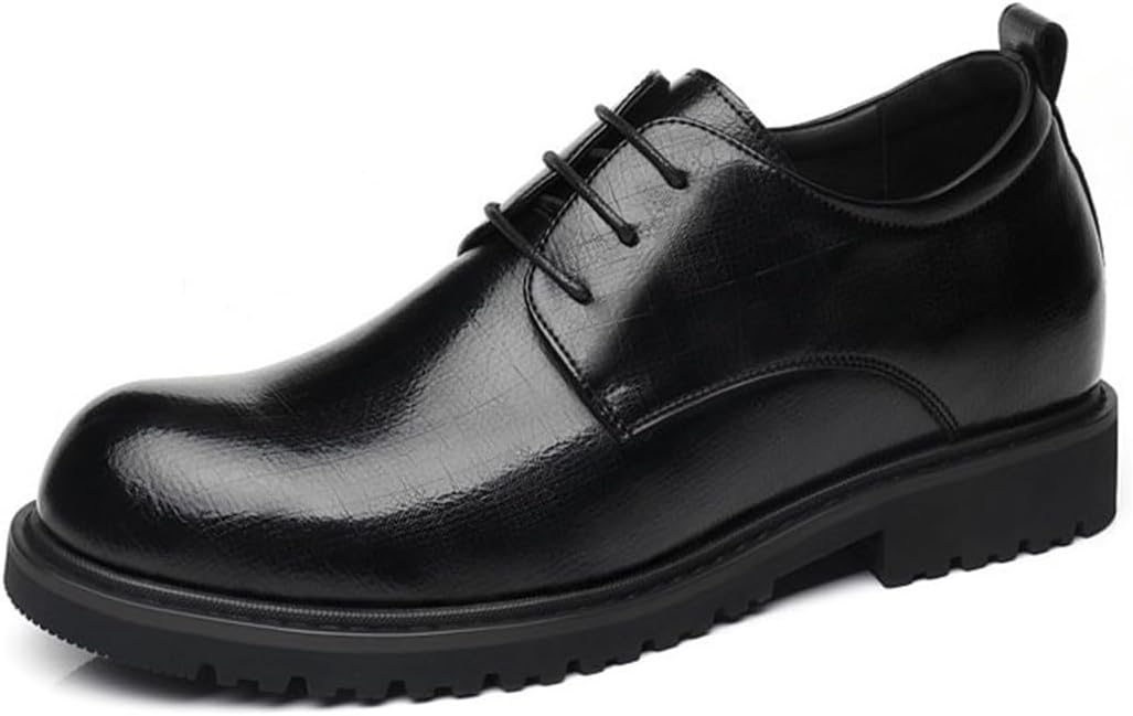 

Мужские классические туфли VIBLiSS, дерби с перфорацией и шнуровкой, незаметно увеличивающие рост, официальная обувь для бизнеса, черный