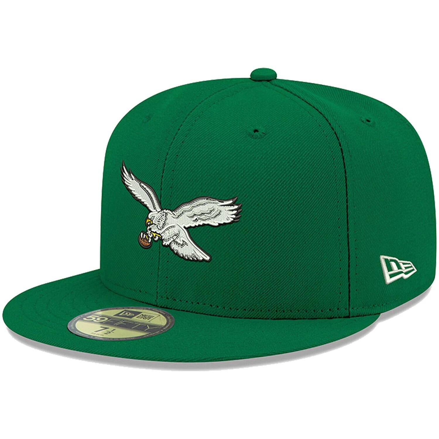 

Мужская приталенная шляпа New Era Kelly Green Philadelphia Eagles Omaha Throwback 59FIFTY