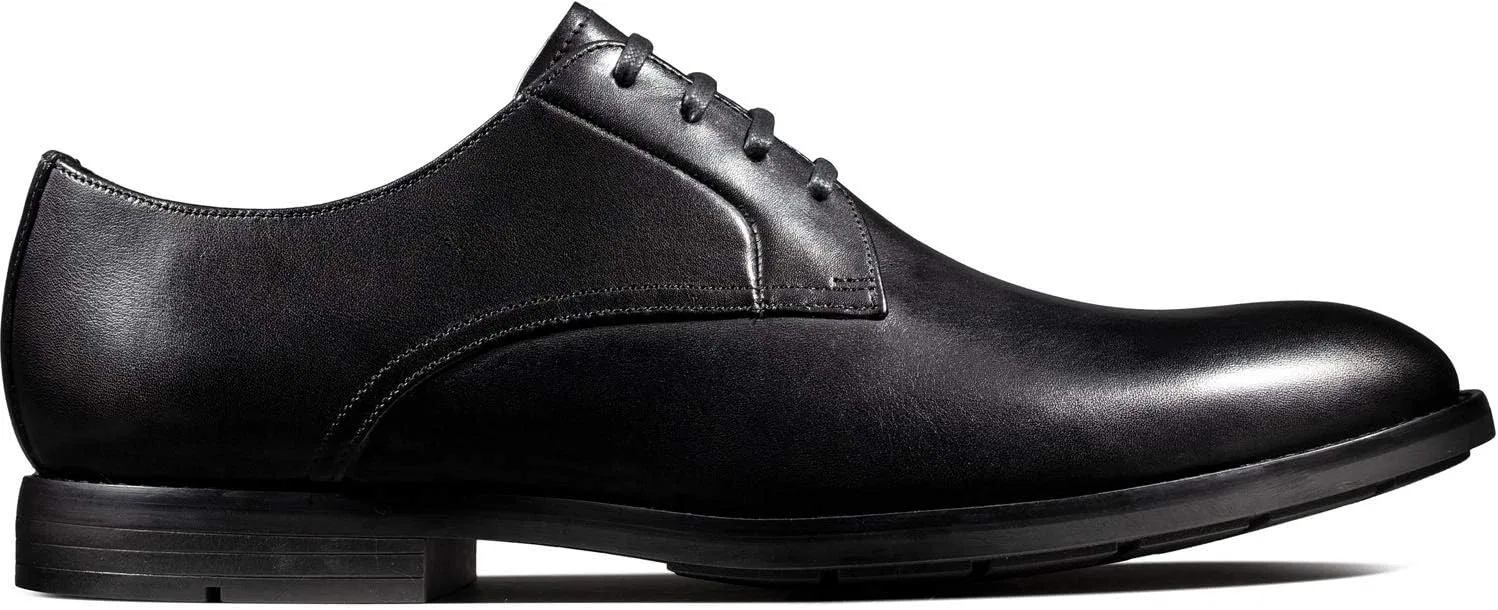 Мужские дерби Clarks Ronnie Walk, Black Leather — фото 2