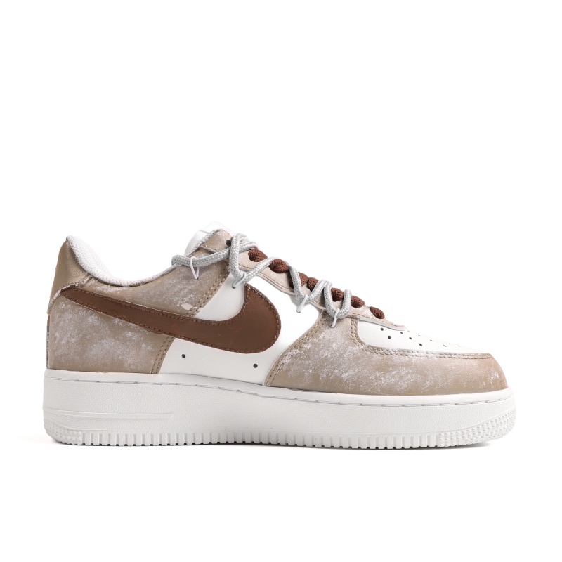 Nike Кроссовки для скейтбординга Air Force 1 Golden Spear And Iron Horse Cow Leather Low top Unisex Brown — фото 3