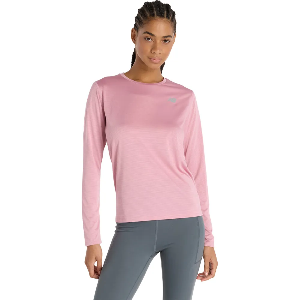 

Спортивный топ New Balance Sport Essentials Long Sleeve, розовый