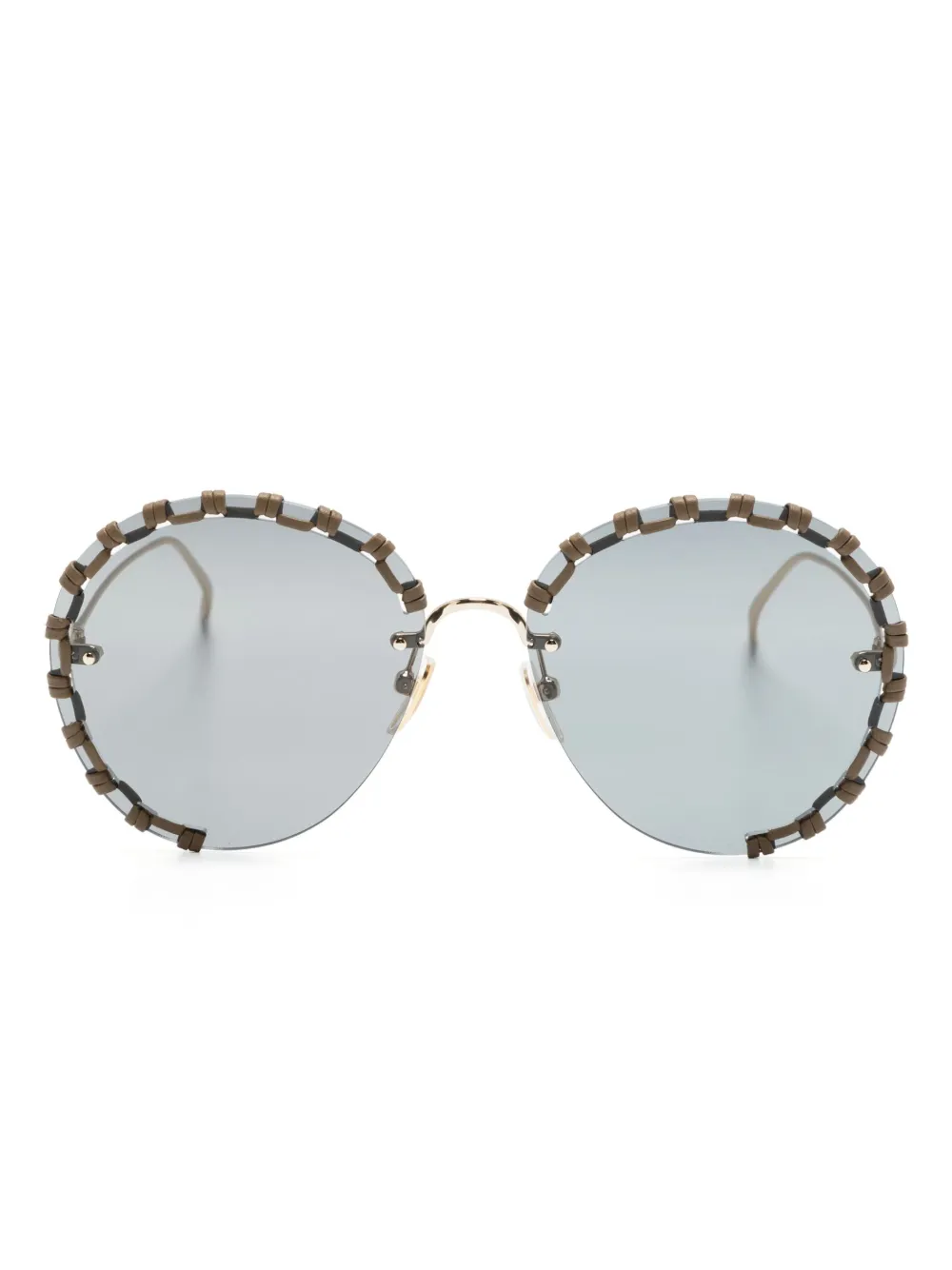 

Солнцезащитные очки Idora в круглой оправе Chloé Eyewear, золотой