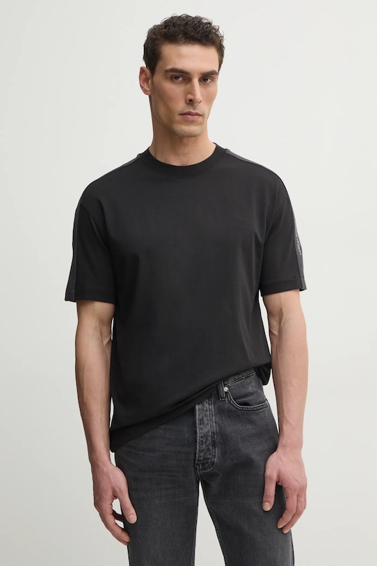 

Хлопковая футболка Calvin Klein Jeans, черный