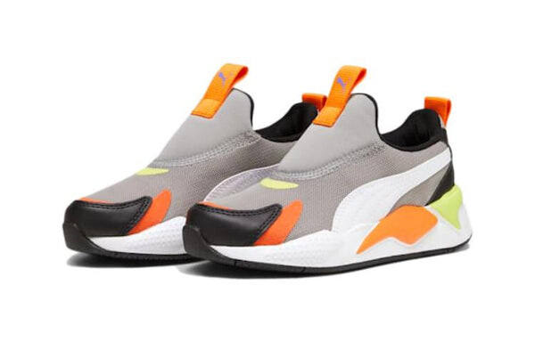 Кроссовки rs-x3 slip-on 'concrete grey rickie orange' Puma, серый — фото 3