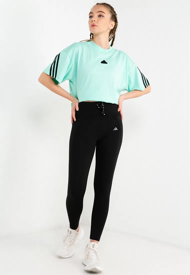 Леггинсы 7/8, Running Essentials Adidas, черный — фото 4