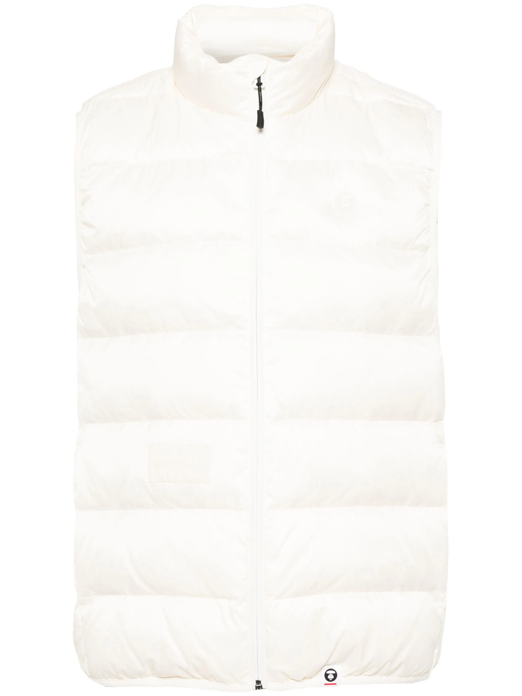 

Дутый жилет с нашивкой-логотипом Aape By A Bathing Ape, белый