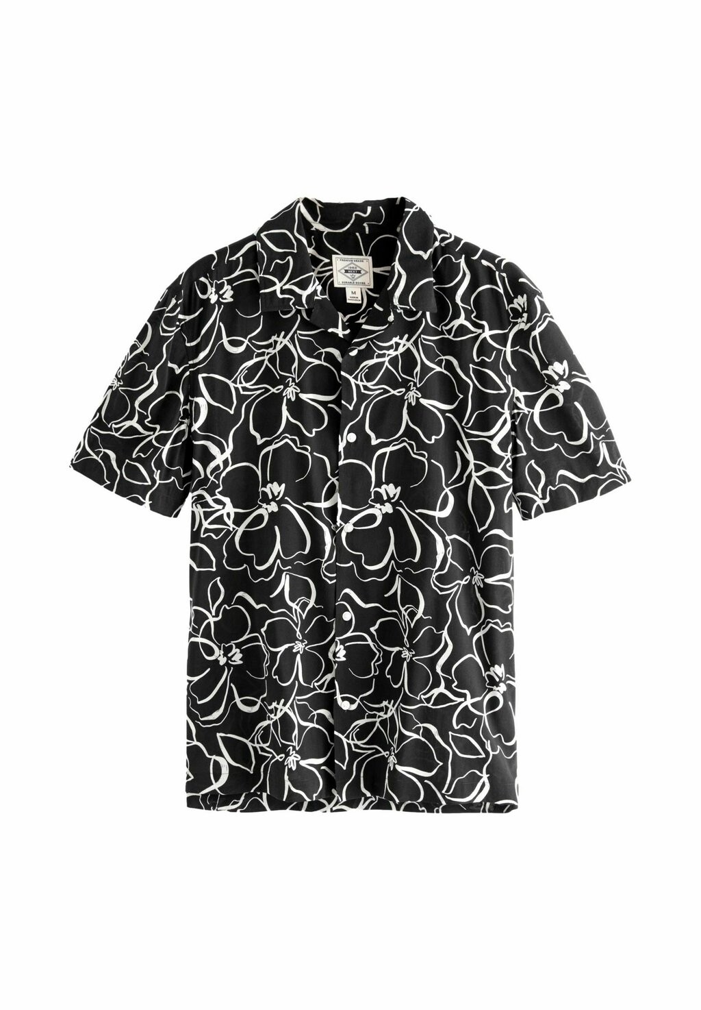 

Рубашка FLORAL PRINT SHORT SLEEVE REGULAR FIT Next, черный