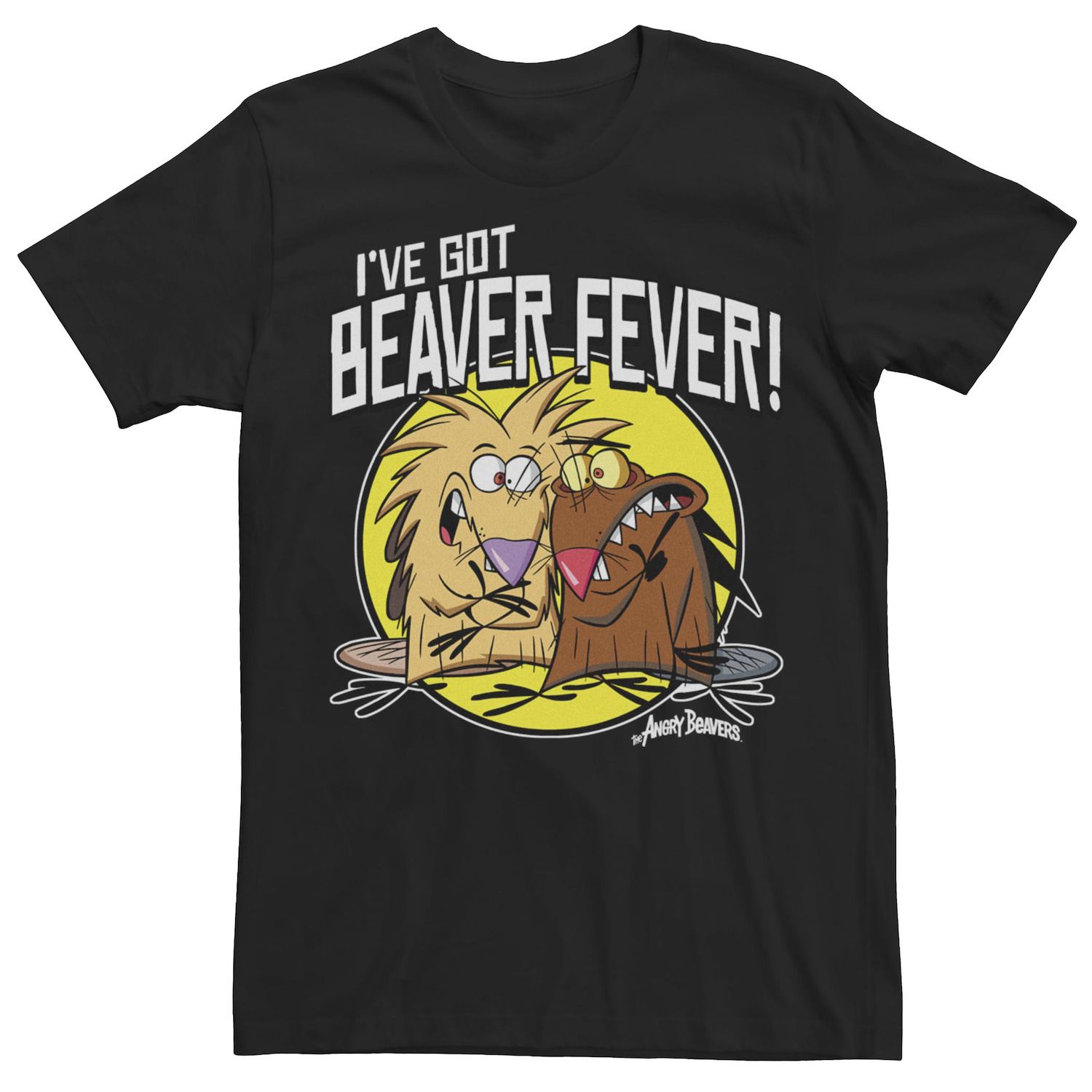 

Мужская футболка Angry Beavers Beaver Fever Daggett & Norbert Circle с логотипом Licensed Character