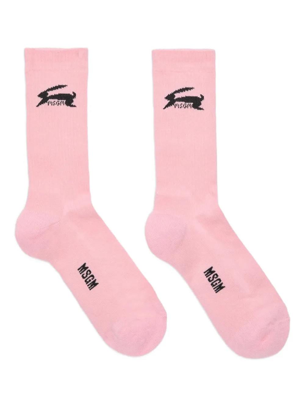 

Носки с логотипом в виде кролика Msgm, розовый