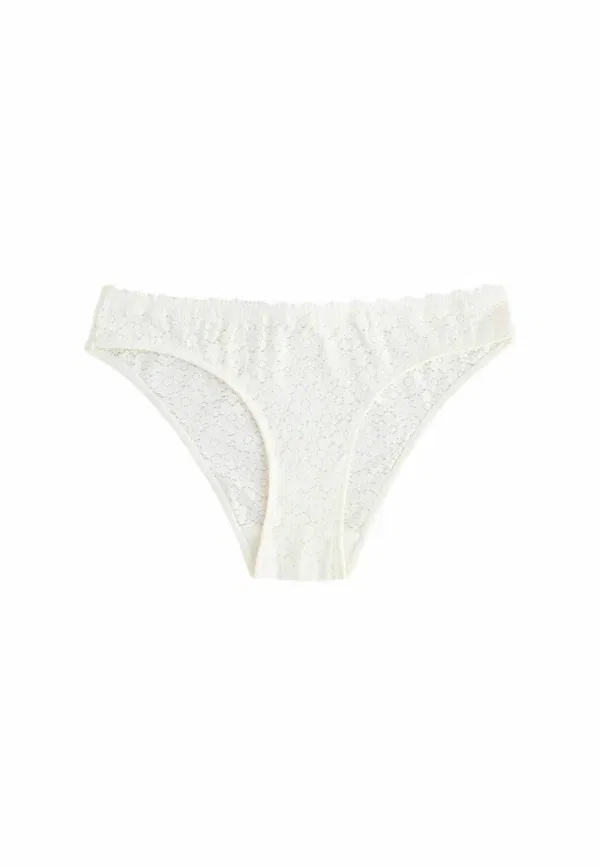 Трусы бразилианы Next, Regular fit lace brazilian knickers, кремовый — фото 4