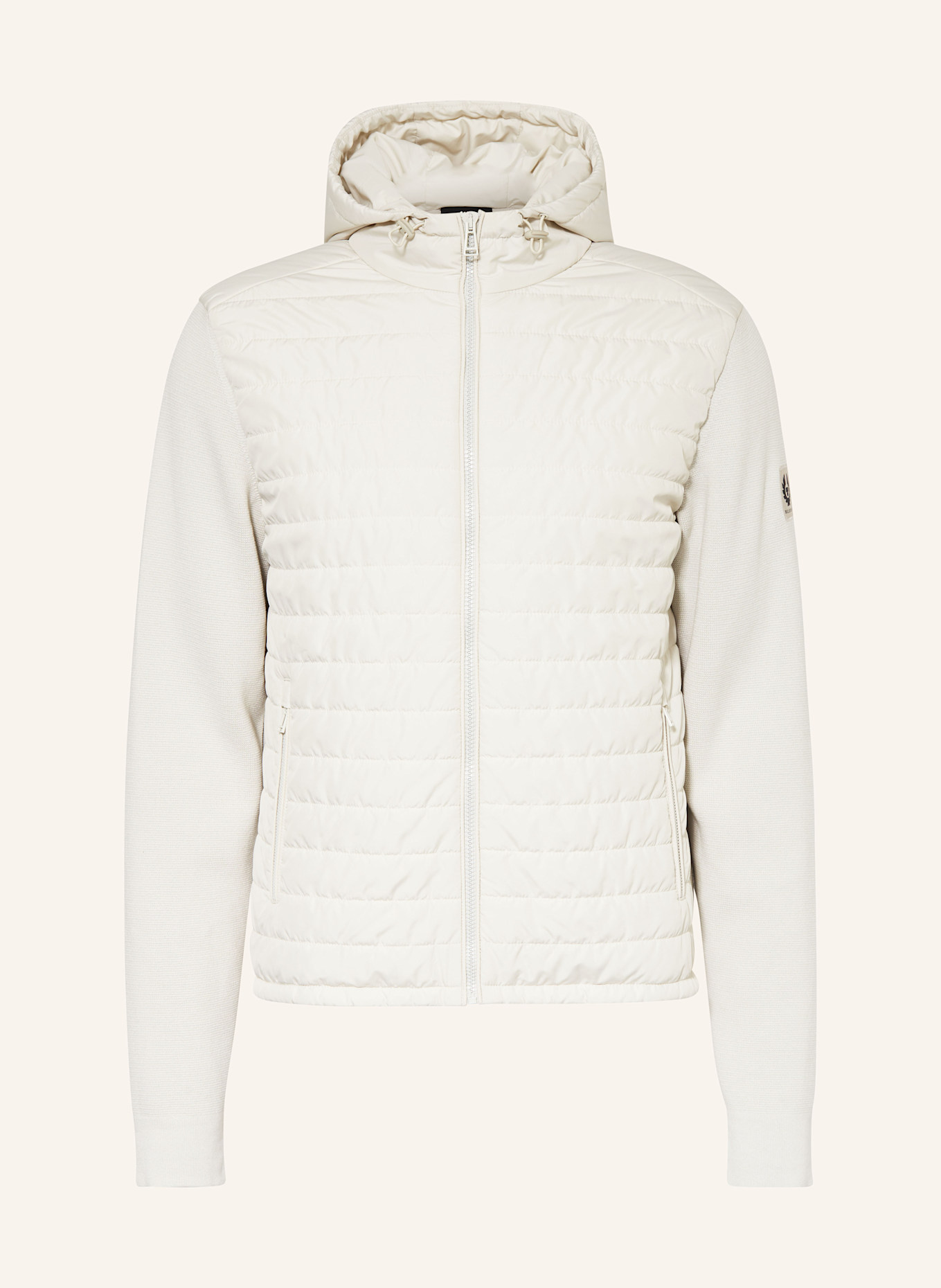 

Стеганая куртка верт из смеси материалов Belstaff, бежевый