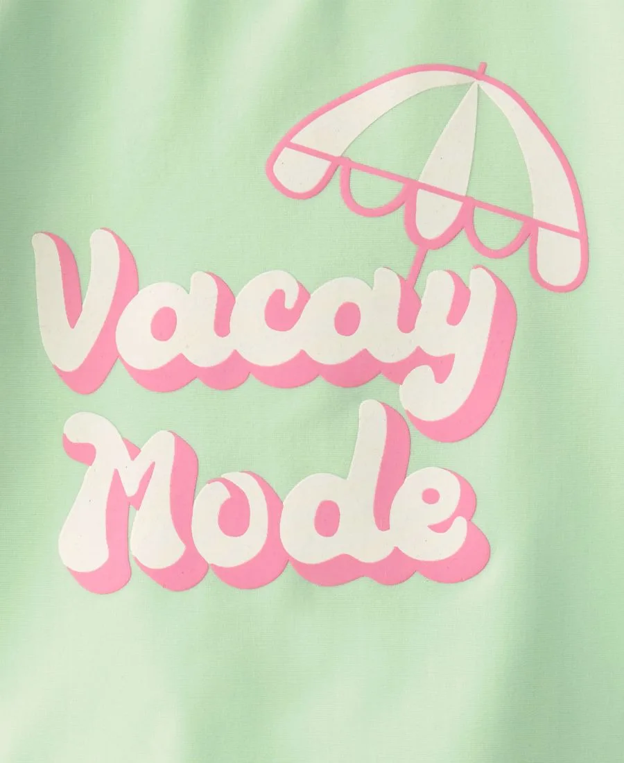 Детский купальник-рашгард Vacay Mode для девочек, комплект из 2 частей Carter's, зеленый — фото 3