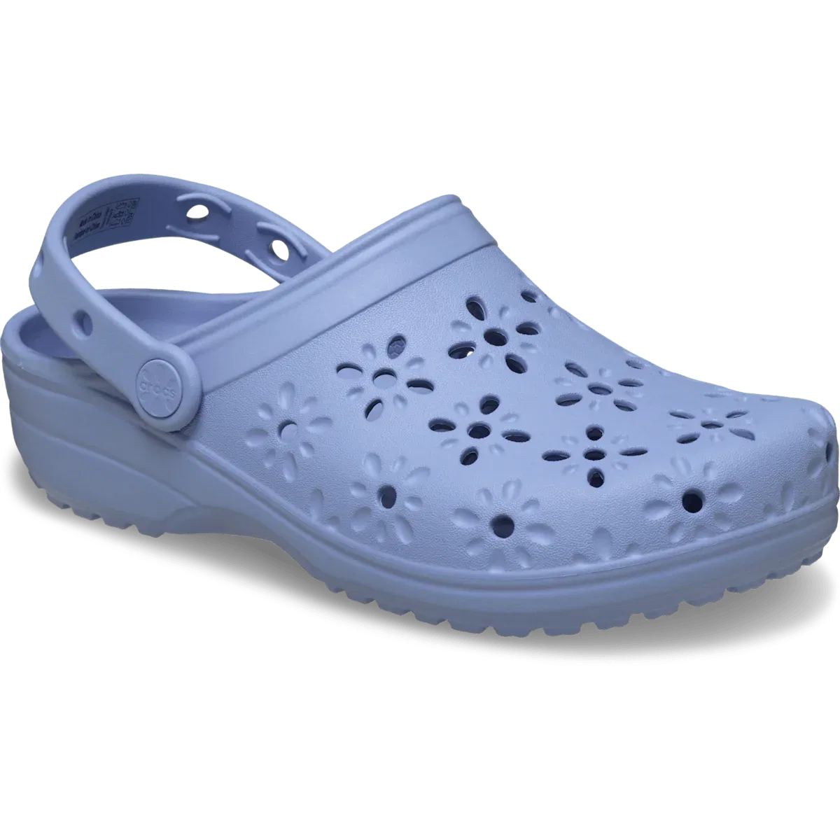 Crocs Классические сабо с цветочным узором и вырезом — фото 3