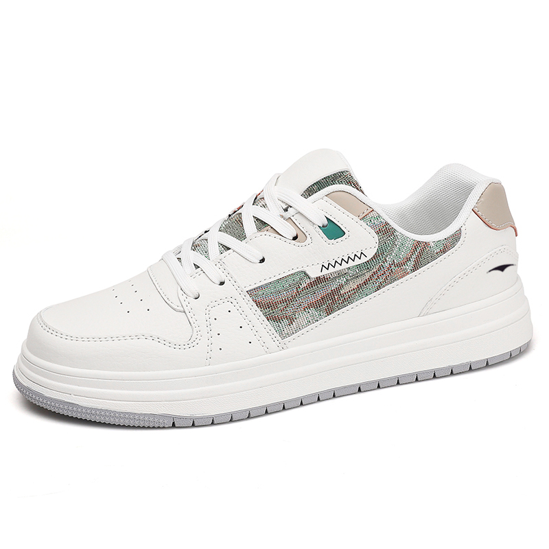 

TELENT Мужские устойчивые к истиранию низкие скейтерские кроссовки White Khaki, цвет White Khaki