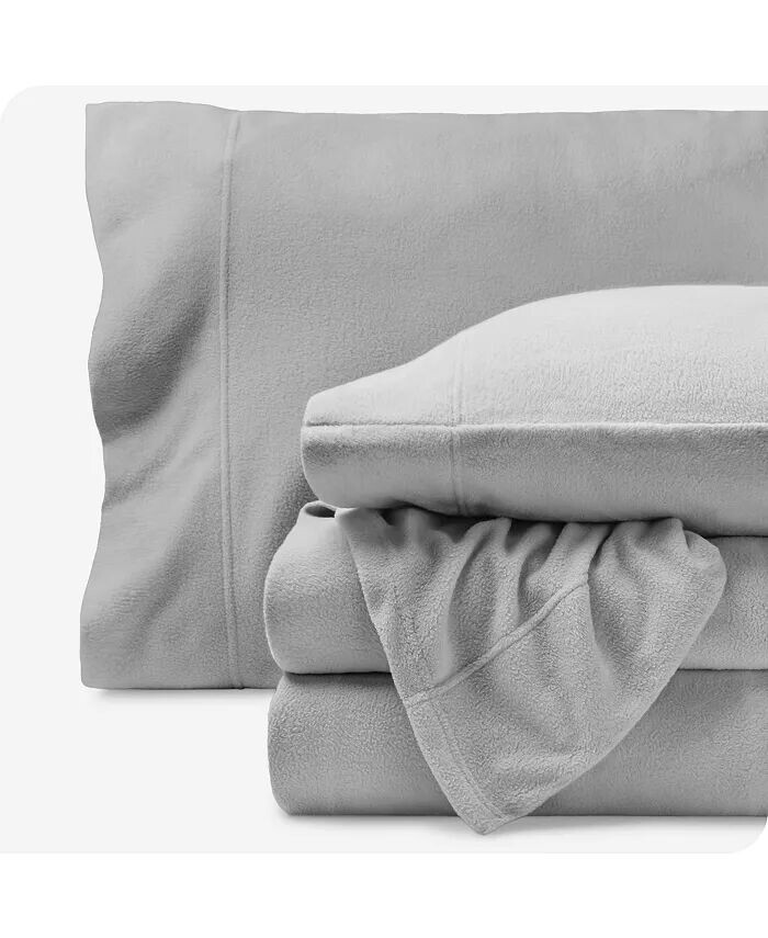 

Комплект простыней из флиса Bare Home, серый