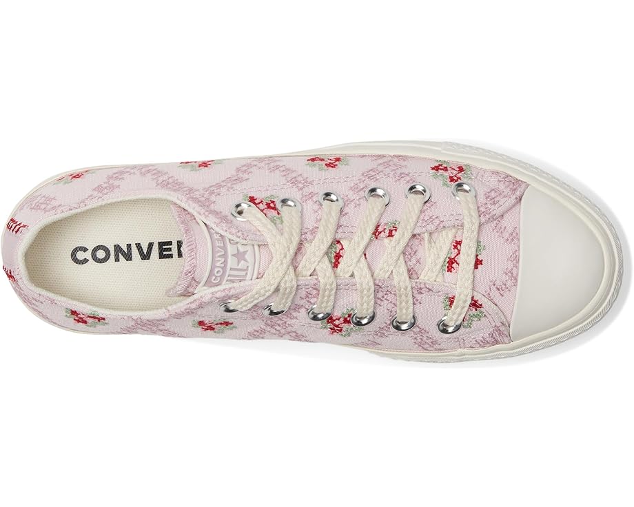 Кроссовки Converse Chuck Taylor All Star Low-Top Lift Platform Sneaker, цвет Summit Pink/Vintage White/Egret — фото 2