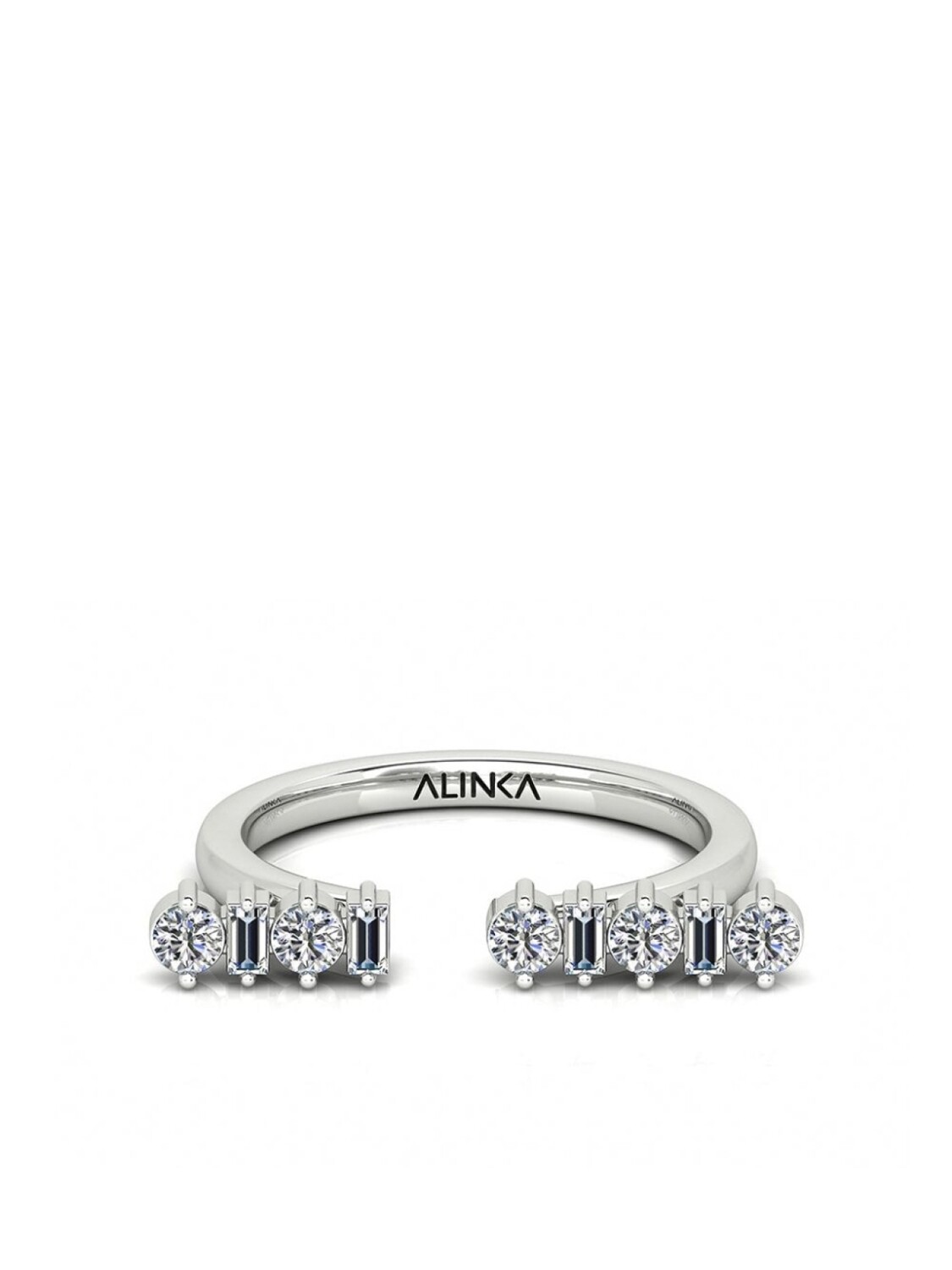 

Кольцо AMALFI из белого золота с бриллиантом ALINKA, серебряный