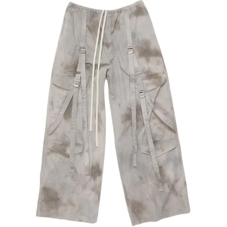 Карго-брюки с пряжками Acne Studios Medium Gray