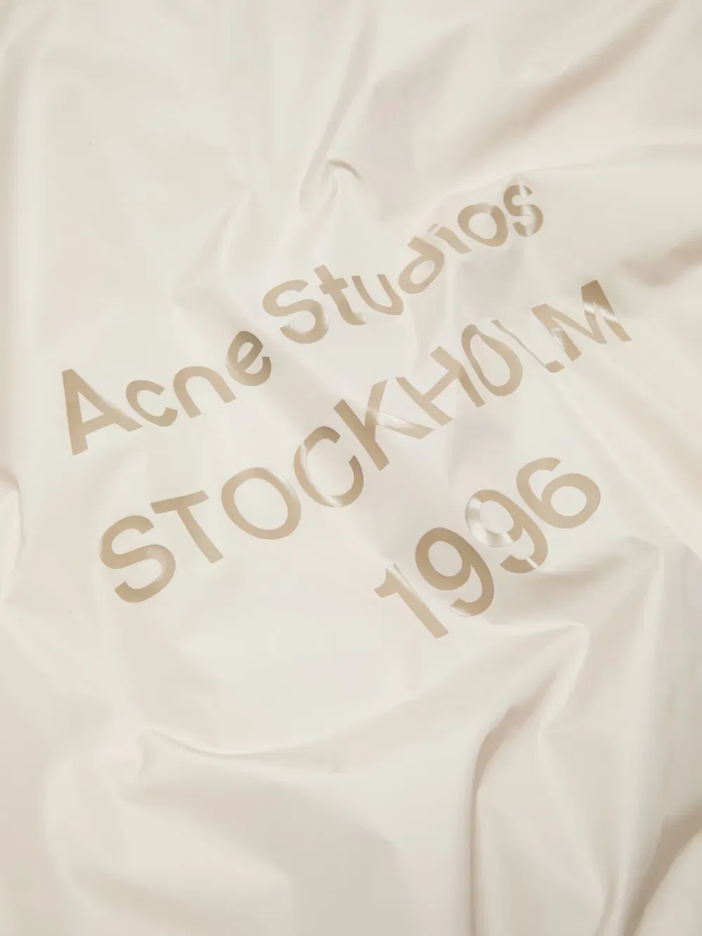 Куртка с логотипом и застежкой-молнией Acne Studios, нейтральный — фото 3