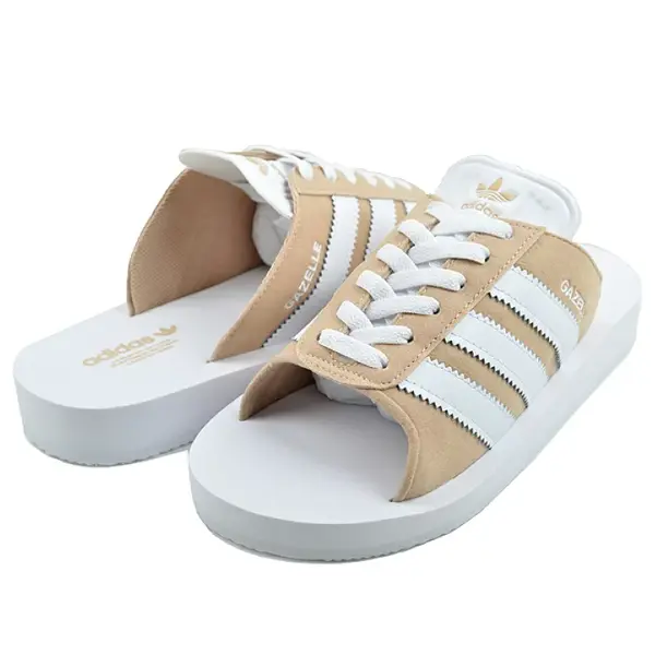 Тапочки gazelle beach slides Adidas, розовый — фото 4