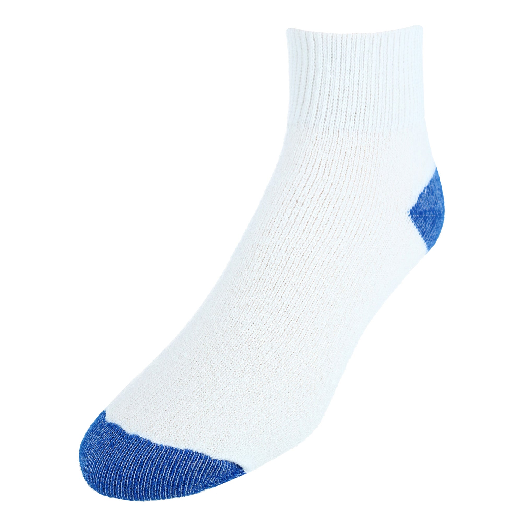 

Мужские носки из хлопковой смеси (4 пары) CTM, цвет white with royal blue