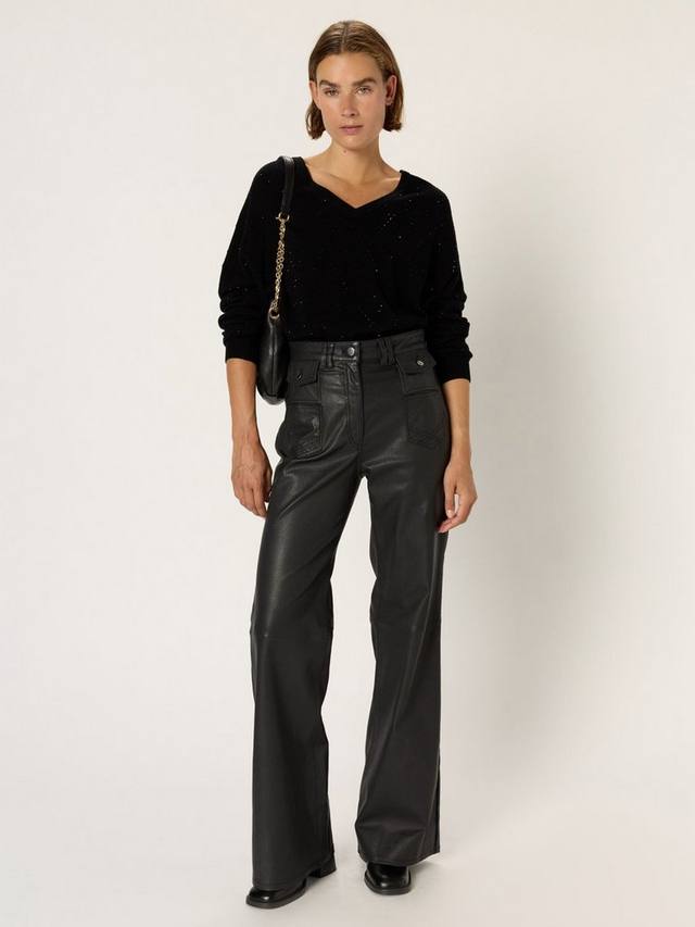 

Свитер Edwige с декором из чистой шерсти Gerard Darel, Black