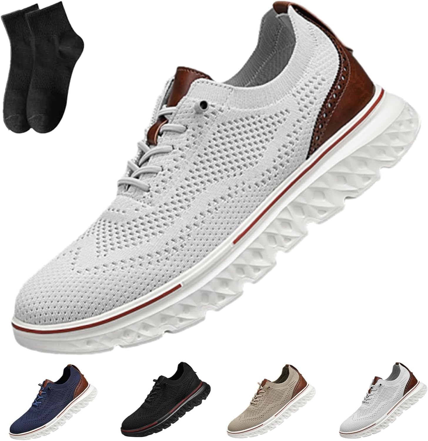 

Мужские слипоны Calmareа, обувь без шнурков, оксфорды, новые кроссовки 2025 с поддержкой свода стопы, легкие, ультра-комфортные Generic, серый