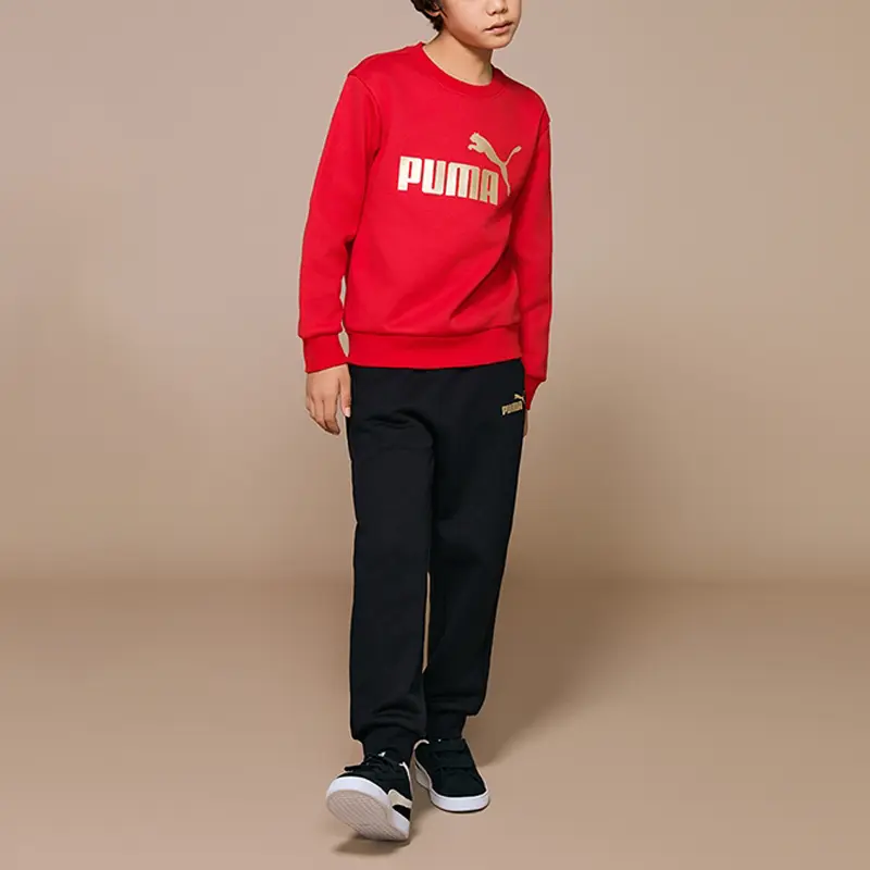PUMA Повседневная спортивная одежда Sportstyle серия красный черный тон Kids' — фото 3