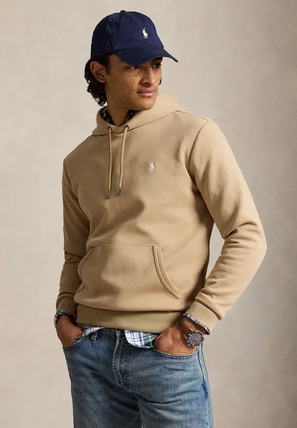 Толстовка с капюшоном двойной вязки Polo Ralph Lauren, цвет винтажный хаки