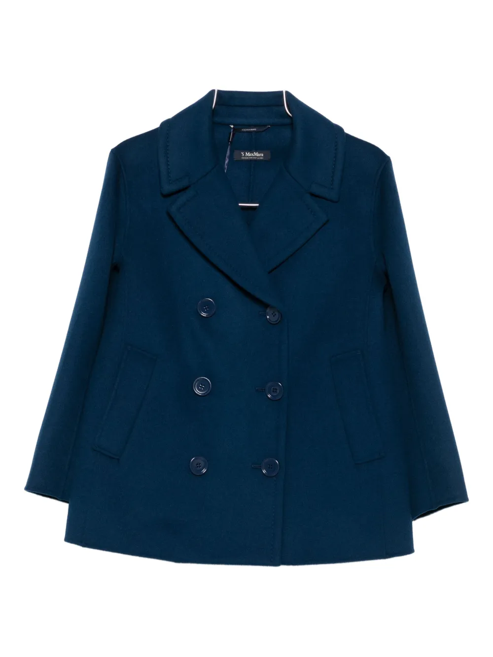 

Двубортное полупальто 'S Max Mara, синий