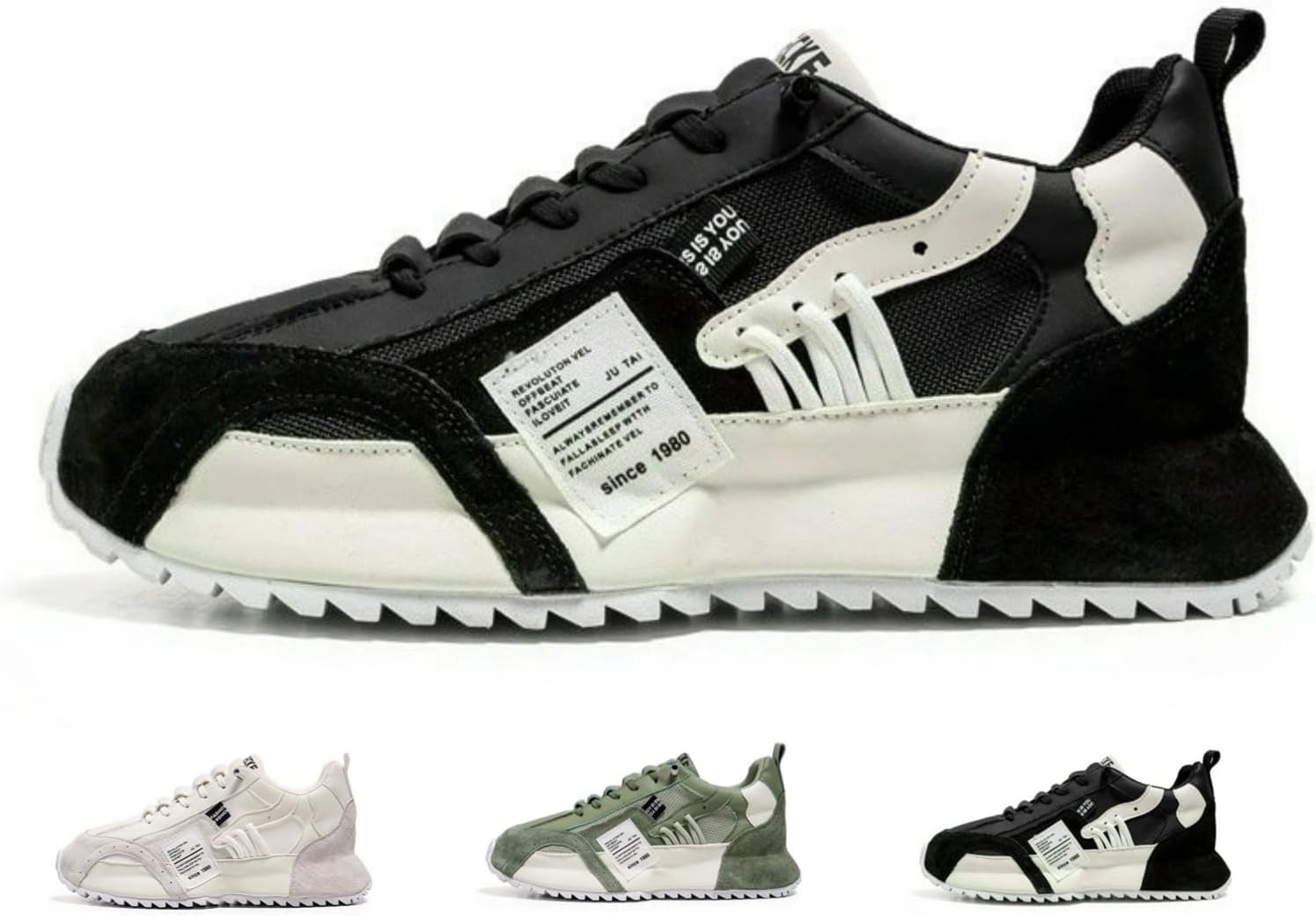 

Мужские модные кроссовки на массивной подошве MACEFIL, стильные повседневные дышащие кроссовки «папа», легкая спортивная обувь, черный