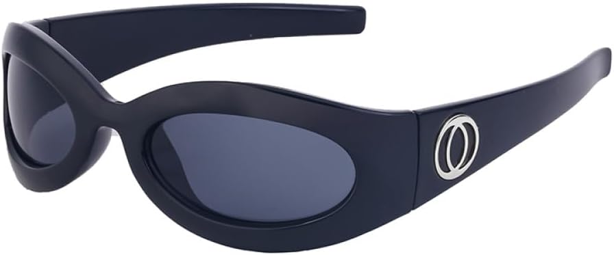 

Овальные солнцезащитные очки для женщин, спортивные солнцезащитные очки для мужчин, брендовые очки в маленькой оправе, женские очки в стиле стритвеар UOVSAW, C2 Silver Black