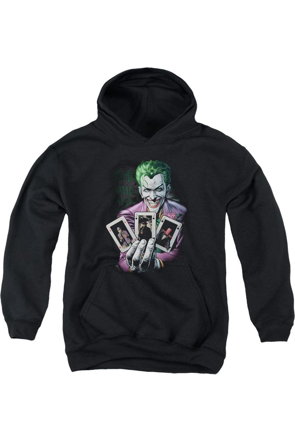 

Батмен 3 Of A Kind худи с капюшоном для детей Gildan, черный