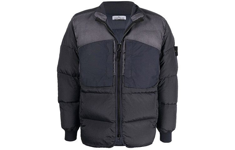 

Пуховик мужской темно-серый Stone Island, темно-серый