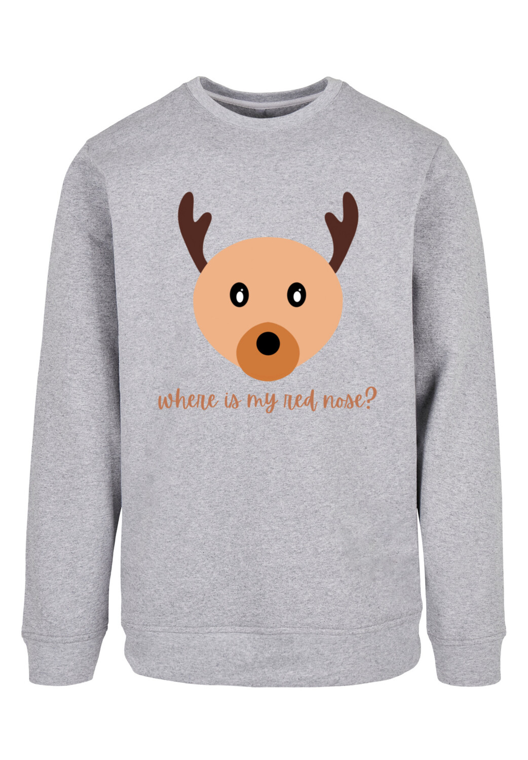 

Пуловер F4NT4STIC Sweatshirt Red Nose Weihnachten, цвет grau meliert