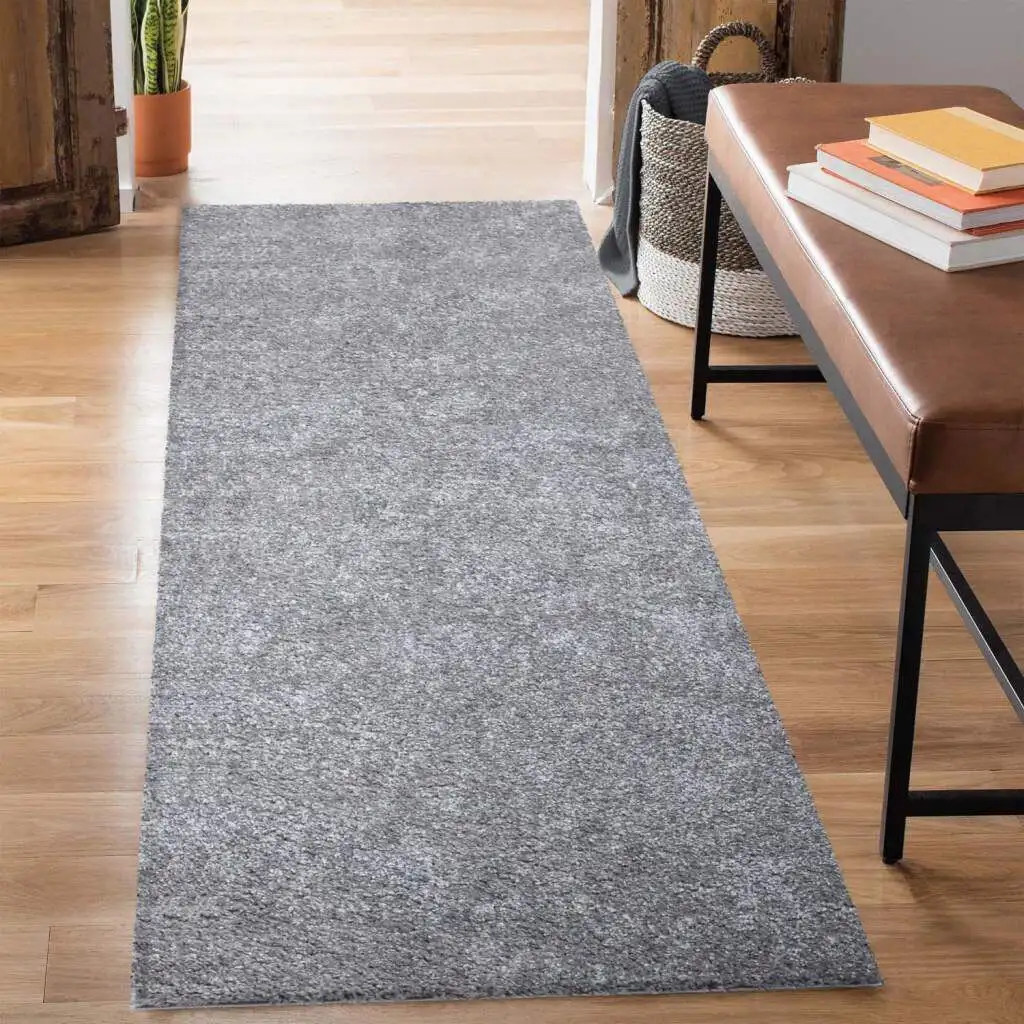 

Carpet City дорожка с высоким ворсом "City Shaggy", прямоугольный однотонный ковер, особенно пушистый и мягкий 80х300 см, цвет anthrazit