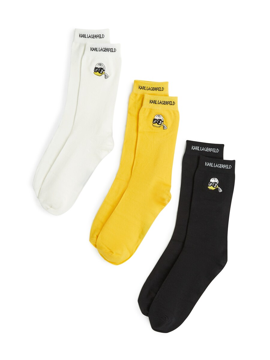 

Носки Karl Lagerfeld Disney x Karl Lagerfeld, цвет Yellow/Black/White